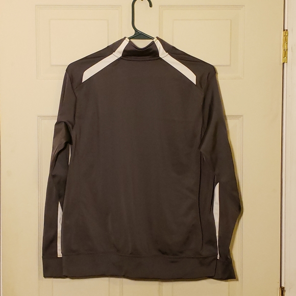 Nike Track Jacket Boys Youth XL Gray Full Zip Long Sleeve Mock Neck Swoosh Logo - Picture 2 of 6